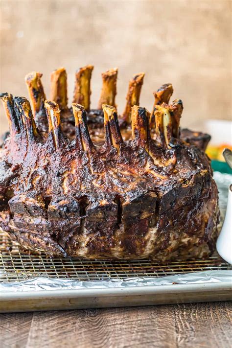 pork-crown-roast-recipe-with-whiskey-glaze-the image