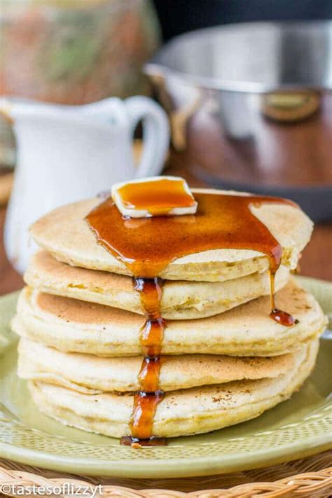 cornmeal-pancakes-recipe-brown-sugar-maple-syrup image