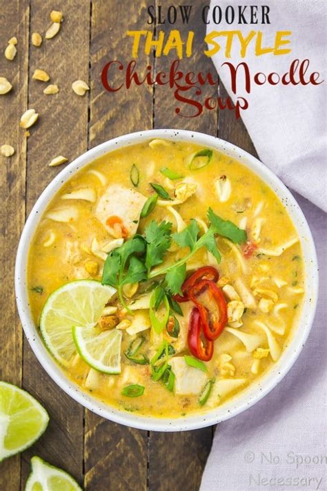 slow-cooker-thai-chicken-noodle-soup-no-spoon image