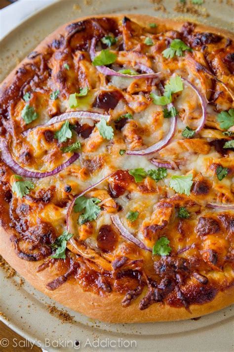 homemade-bbq-chicken-pizza-sallys-baking-addiction image