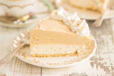 double-layer-no-bake-peanut-butter-cheesecake image