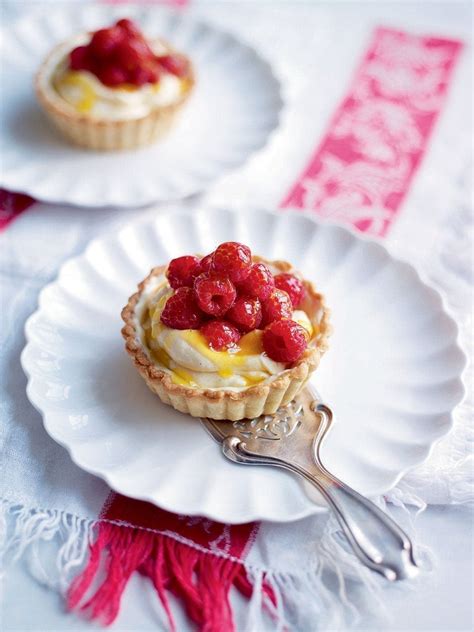 glazed-raspberry-and-white-chocolate-tarts image