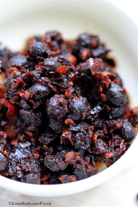 fermented-black-beans-douchi-china-sichuan-food image