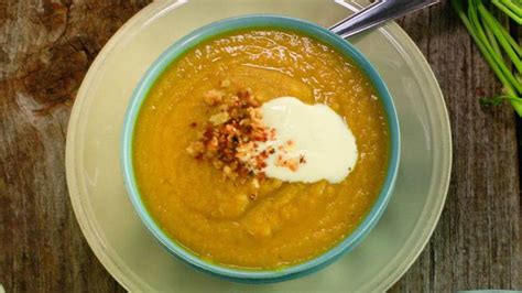 roasted-carrot-and-fennel-soup-recipe-rachael-ray-show image