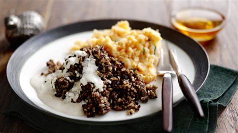 haggis-with-whisky-sauce-recipe-bbc-food image