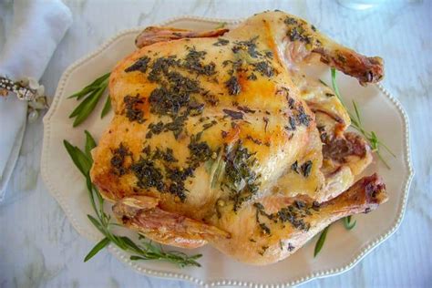 tarragon-roasted-chicken-divalicious image
