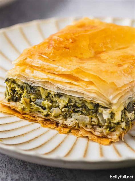 spanakopita-recipe-greek-spinach-pie-belly-full image
