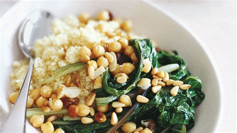 swiss-chard-with-chickpeas-and-couscous image