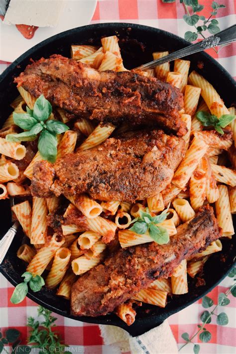 italian-braised-pork-ribs-and-pasta-living-the-gourmet image