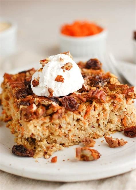 healthy-carrot-cake-baked-oatmeal-erin-lives-whole image