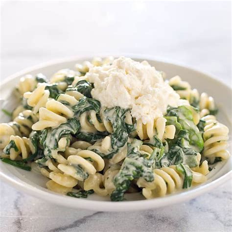 fusilli-with-ricotta-and-spinach-americas-test-kitchen image