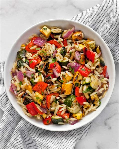 easy-grilled-vegetable-orzo-salad-last-ingredient image