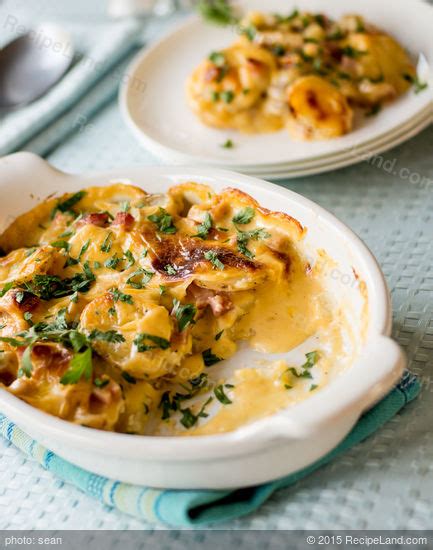 easy-cheesy-ham-and-potatoes-gratin image