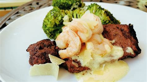 applebees-parmesan-steak-and-shrimp-recipe-easy-homemade image