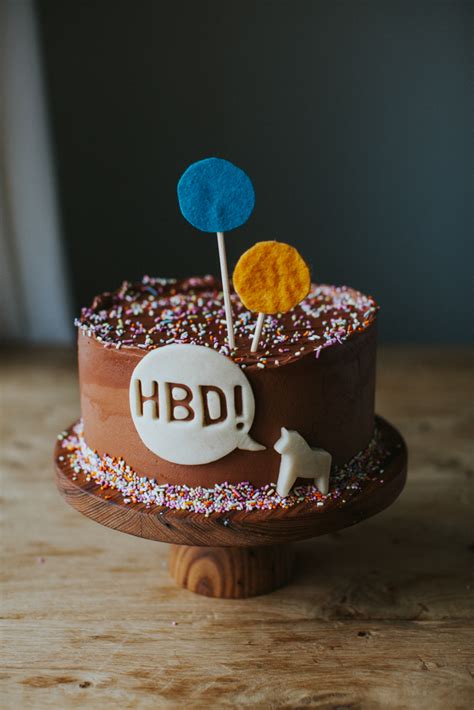 classic-yellow-cake-with-chocolate-frosting-molly-yeh image
