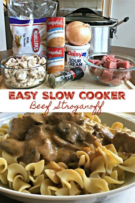 slow-cooker-beef-stroganoff-easy-sweet-little image