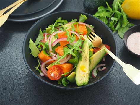 sweet-potato-avocado-rocket-salad-paleo-the image