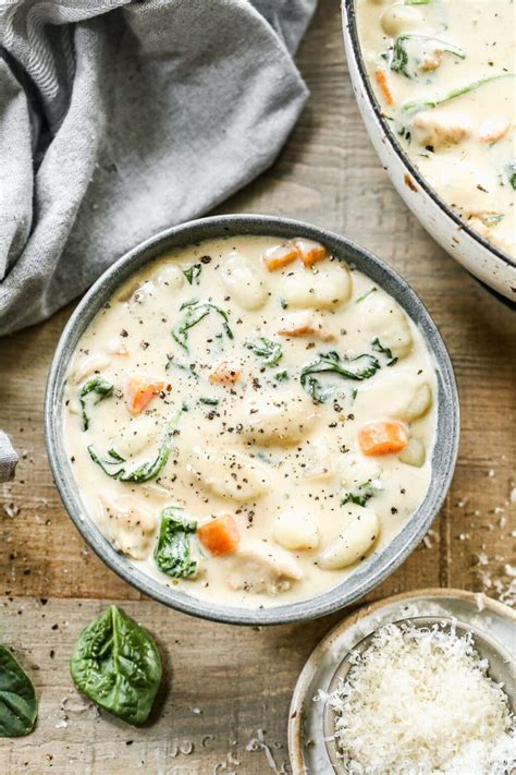 chicken-gnocchi-soup-healthy-no-cream image