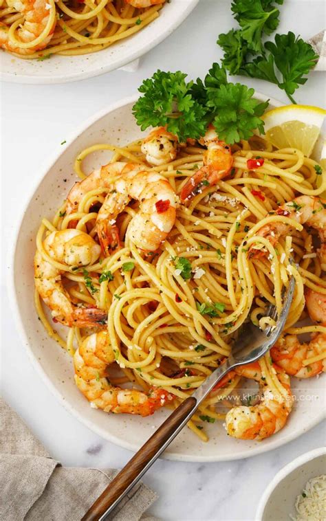 spicy-garlic-prawn-pasta-khins-kitchen image