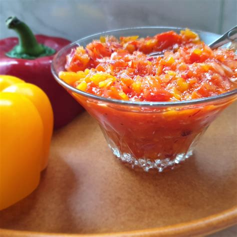 easy-sweet-pepper-relish-no-cooking-required-foodle image