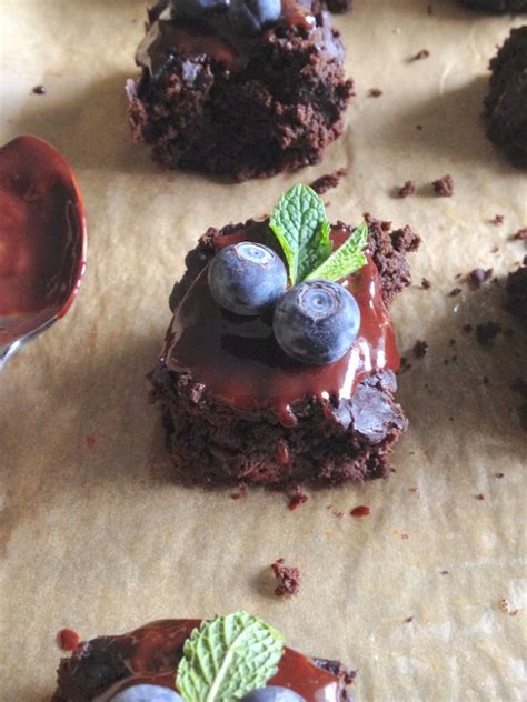 flourless-brownies-with-skinny-mint-chocolate-ganache image