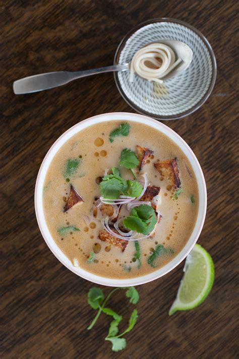 thai-coconut-soup-with-udon-noodles-and image