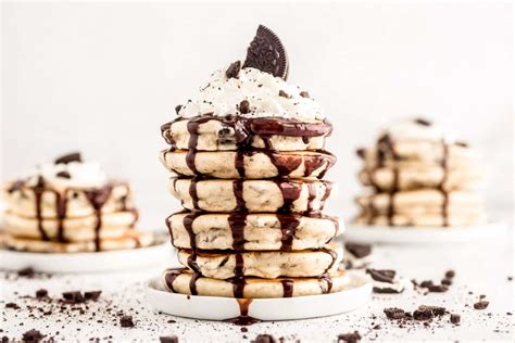 oreo-pancakes-dessert-for-breakfast image
