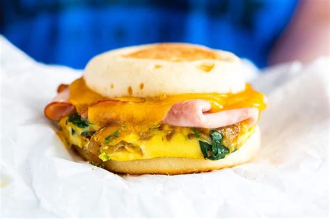 make-ahead-ham-and-veggie-breakfast-sandwiches image