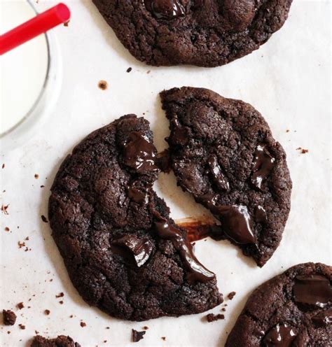 extreme-double-chocolate-chunk-cookies-scientifically image