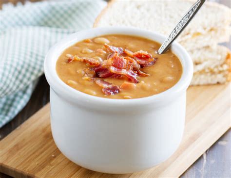 homemade-bean-and-bacon-soup-jones-dairy-farm image
