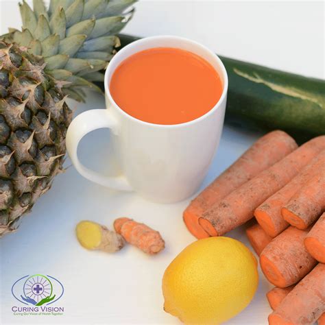 alkaline-diet-pineapple-carrot-juice-curing-vision image