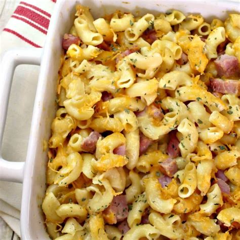 baked-mac-and-cheese-with-ham-casserole-it-is-a-keeper image