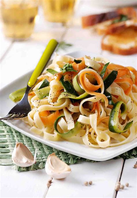 spring-vegetables-tagliatelle-pasta-in-mustard-lemon image