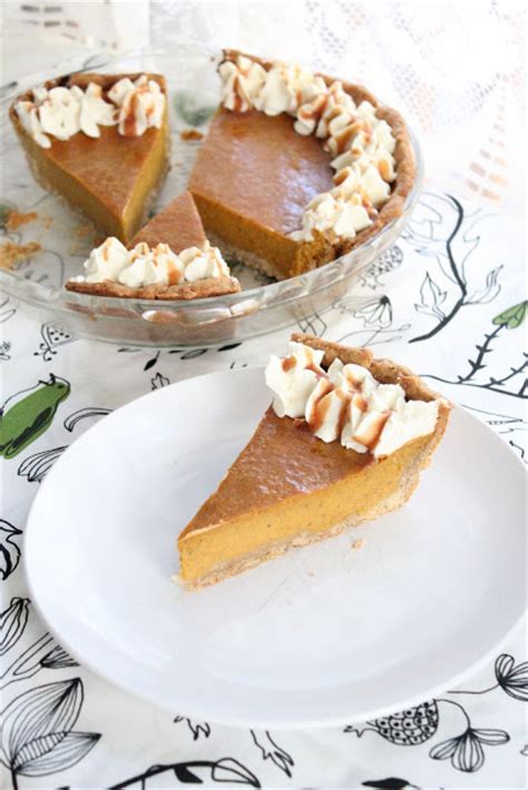 pumpkin-pie-with-honey-and-caramel-whip-cream image
