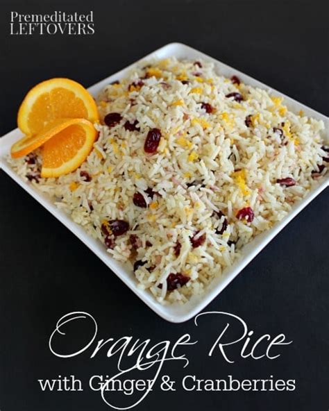orange-rice-recipe-with-cranberries-premeditated image