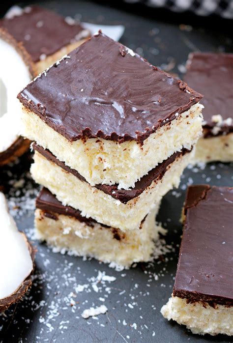 easy-no-bake-coconut-chocolate-bars-sweet-spicy image