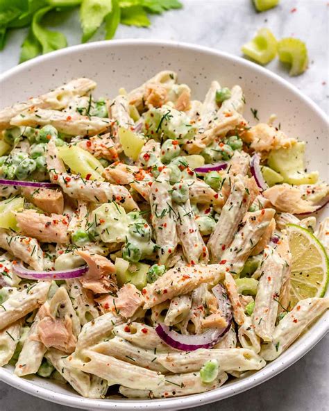 the-best-creamy-tuna-pasta-salad-healthy-fitness image