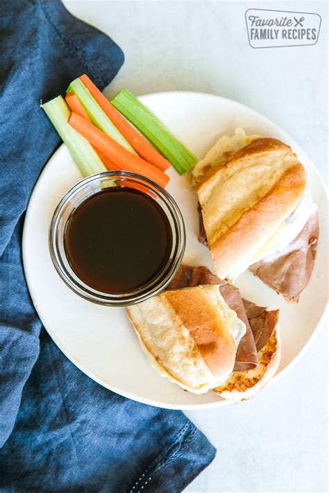 easy-french-dip-sandwich-with-au-jus image