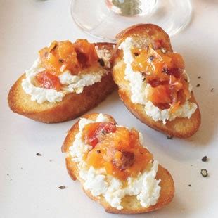 goat-cheese-crostini-with-blood-orange-and-black-pepper image