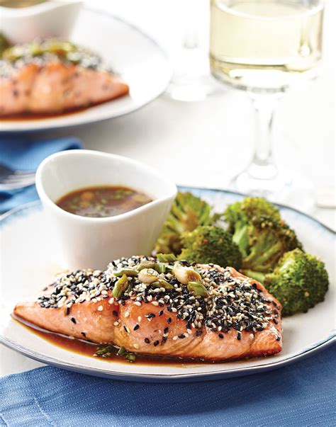 sesame-crusted-salmon-with-wasabi-dipping-sauce image