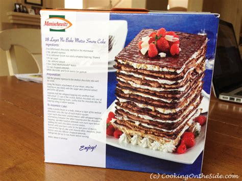 9-layer-no-bake-matzo-cake-cooking-on-the-side image