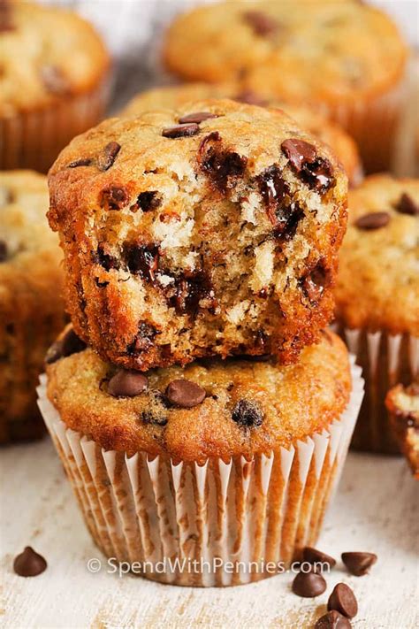 banana-chocolate-chip-muffins-spend-with-pennies image