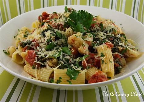 paccheri-pasta-with-cauliflower-and-spinach-the image