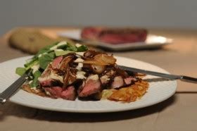warm-steak-house-salad-with-blue-cheese-dressing image