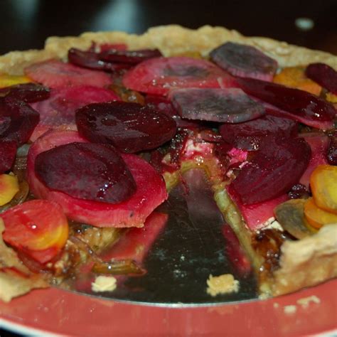beet-tart-with-caramelized-onions-and-goat-cheese image