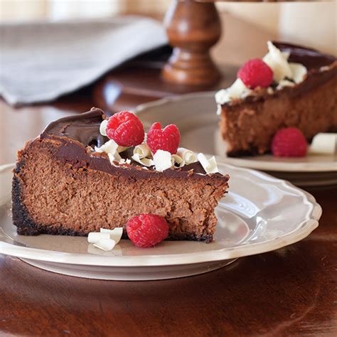 triple-chocolate-cheesecake-paula-deen-magazine image