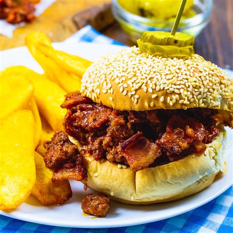 brown-sugar-bacon-sloppy-joes-spicy-southern-kitchen image