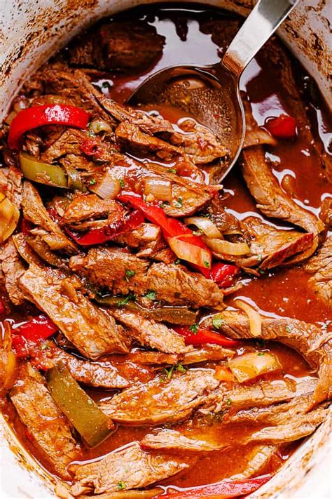 crock-pot-beef-fajitas-recipe-easy-crock-pot-dinner-idea image