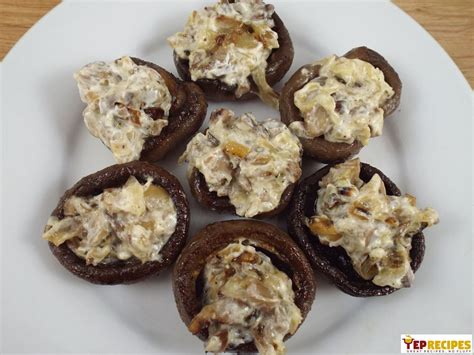sour-cream-and-cheddar-stuffed-mushrooms image