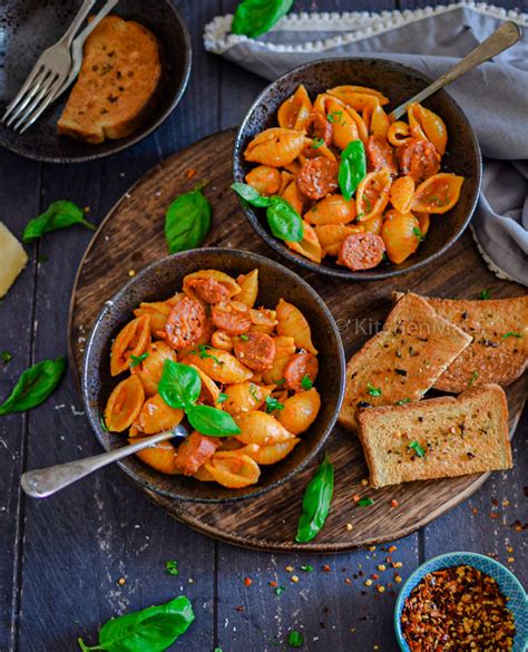 spicy-tomato-chorizo-pasta-kitchen-mai image
